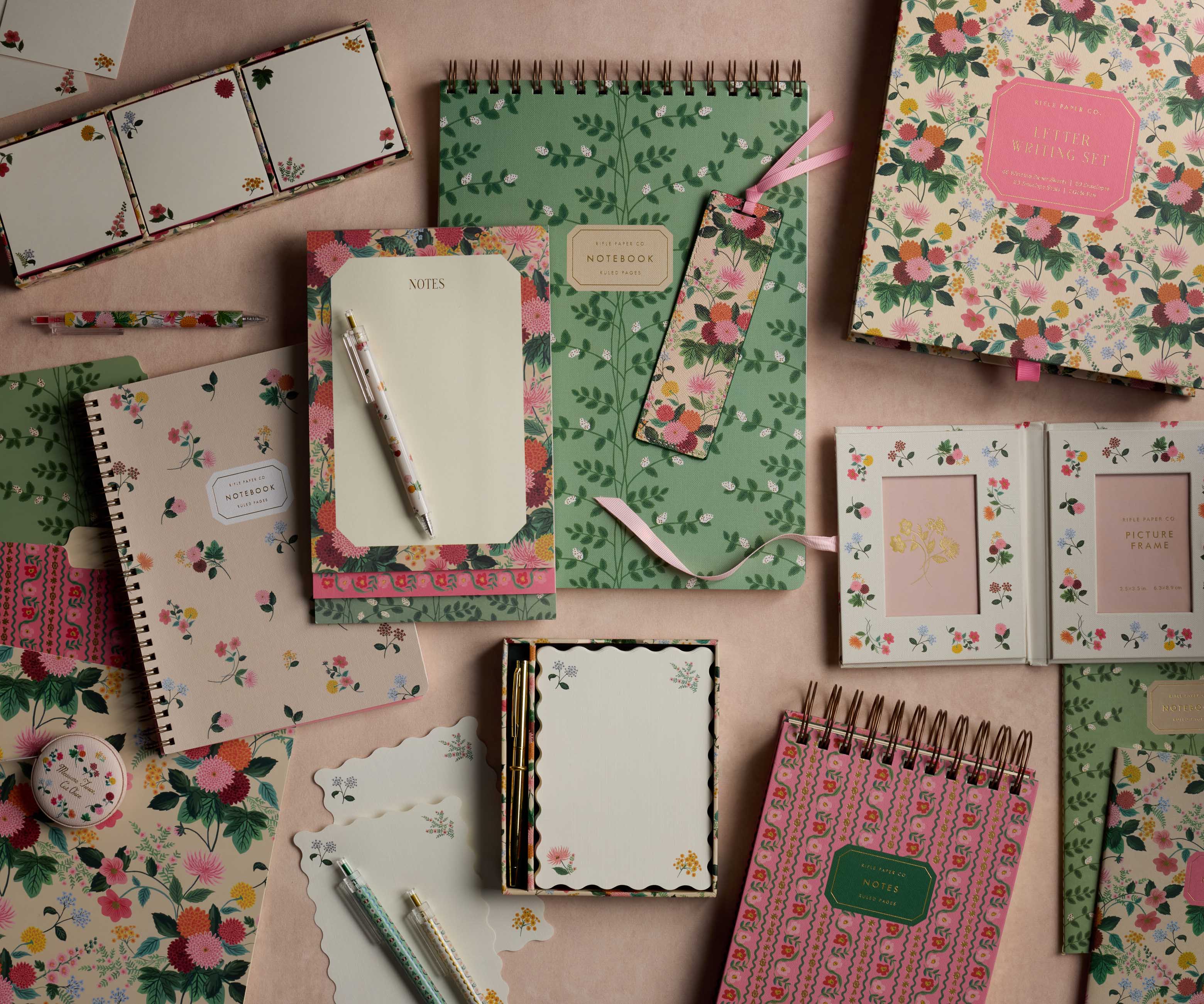 Spiral Notebook - Ditsy Dahlia